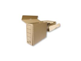 Arkistokansio A4 12cm koottava 330x245x120mm ruskea SMLT