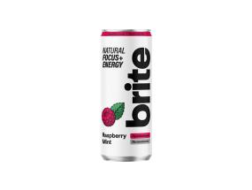 BRITE Luonnollinen energiajuoma vadelma minttu 0,33 l (tölkki)