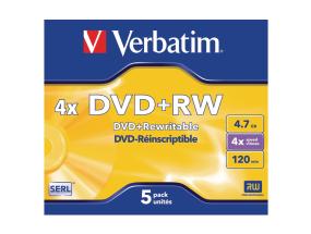 DVD+RW 700MB 4X 80min Verbatim alokivikotelo