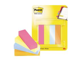 Muovinen kirjanmerkki 15x50mm POST-IT 4 väriä x 50 arkkia PEFC