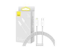 Kaapeli Baseus APPLE iPhone Lightning - USB-C 20W 1m valkoinen