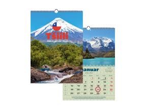 Seinäkalenteri "Travel Calendar " A3 00362