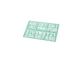 Stencil LINEX aakkoset 8530 30mm 30mm