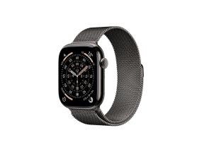 Apple Watch 11, 46 mm, GPS + matkapuhelinverkko, Milanolainen silmukka, M/L, titaani, musta - Älykellot