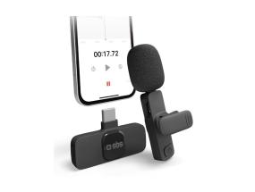 SBS langaton mikrofoni, USB-C, musta - Langaton mikrofoni