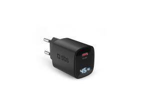 SBS LCD seinälaturi, USB-C, LCD, 45 W, musta - Laturi