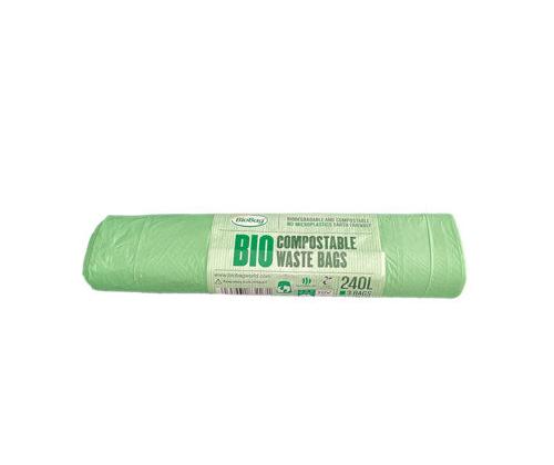 Roskapussi 240L biohajoava kompostoitava BIOBAG Home 3 kpl