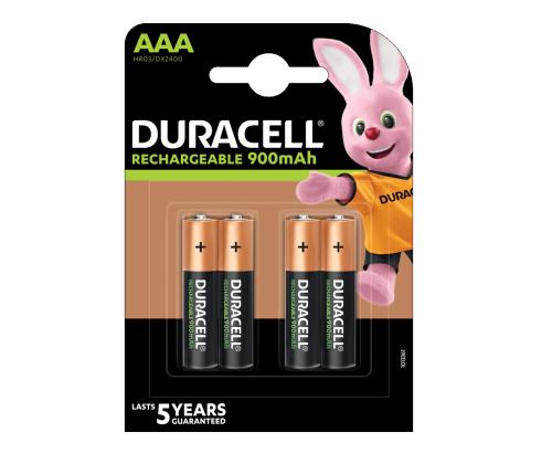 Paristot AAA DURACELL NiMH HR03 900 mAh 2 kpl
