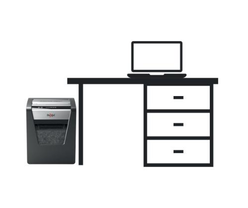 Rexel Momentum X415 paperisilppuri Ristisilppuava 4x40mm, P4, harmaa/musta (SPEC)