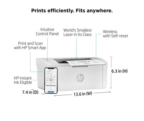 HP LaserJet M110w -tulostin Laser S/W A4 20 ppm USB Wi-Fi