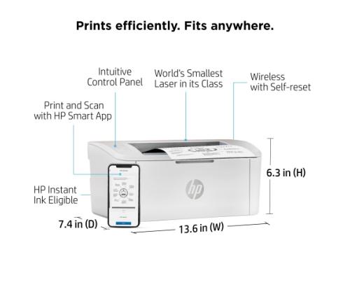 HP LaserJet M110w -tulostin Laser S/W A4 20 ppm USB Wi-Fi