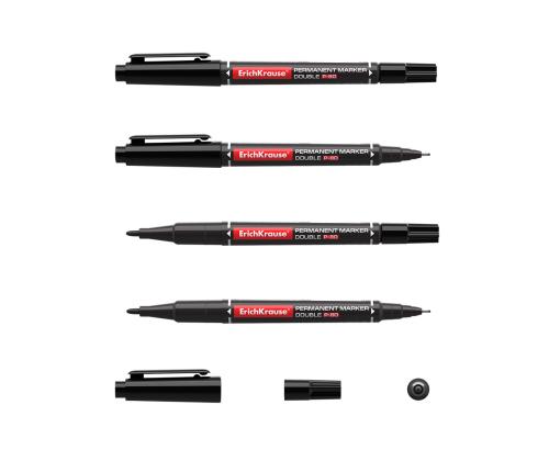 Permanentne marker ERICH KRAUSE P-80 kahe otsaga 0,5/2,0mm must