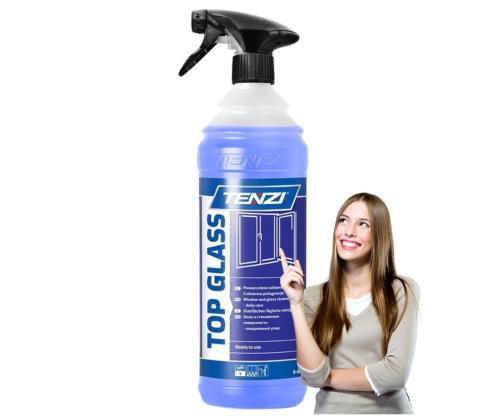 Lasinpuhdistusaine TENZI Top Glass 1L suihkepullossa