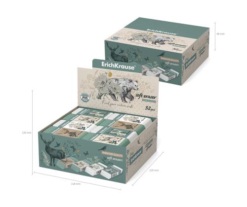 Pyyhekumi ERICH KRAUSE Natural Life PVC-vapaa