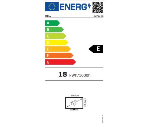 LCD-monitori DELL S2722DC 27" Paneeli IPS 2560x1440 16:9 4 ms Kaiuttimet Swivel Pivot Height...