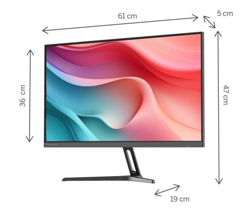 LCD-monitori THOMSON 27 &;quot; 1920 x 1080 pikseliä Full HD Native kuvasuhde 16:9 Flat M27FB2Y15