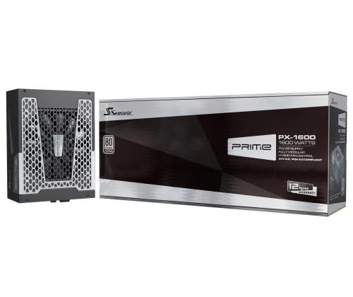 Virtalähde SEASONIC PRIME PX ATX 3.0 1600 wattia Tehokkuus 80 PLUS PLATINIUM MTBF 100000 tuntia...