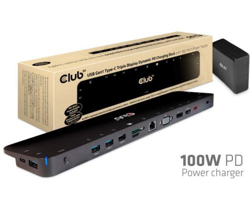 NB ACC TELAKOINTIASEMA/USB-C 100W CSV-1564W100 CLUB3D