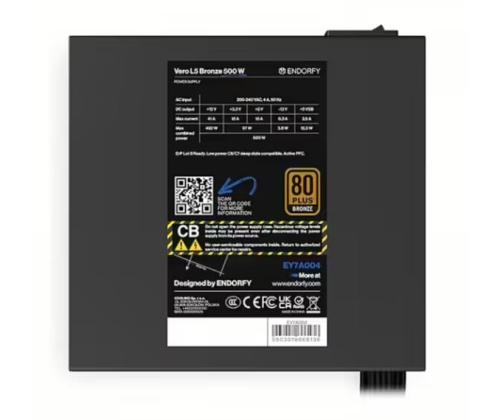 TAPAUS PSU ATX 500W/VERO L5 PRONSSI EY7A004 ENDORFY ENDORFY