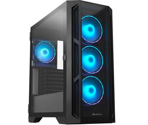 Kotelo CHIEFTEC APEX ARGB MidiTower Ei mukana ATX MicroATX MiniITX Väri Musta GA-01B-TG-OP