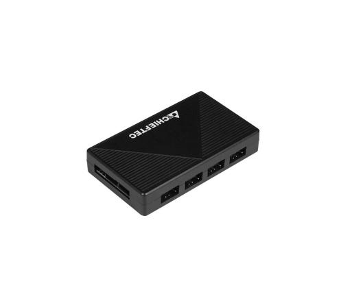 Kotelo CHIEFTEC APEX ARGB MidiTower Ei mukana ATX MicroATX MiniITX Väri Musta GA-01B-TG-OP