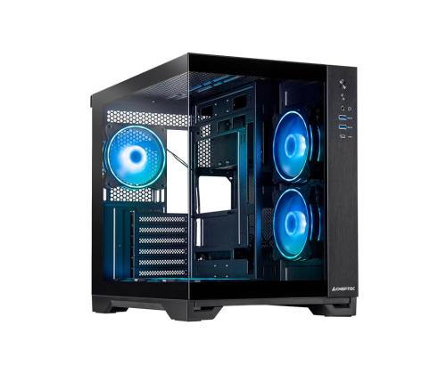 Kotelo CHIEFTEC VISIO GM-30B-TG-OP MidiTower Case tuotteen ominaisuudet Läpinäkyvä paneeli Ei sisälly...