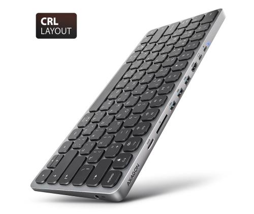 NÄPPÄIMISTÖ + I/O-KESKITIN 9IN1/0.6M HMC-KB-CRL AXAGO