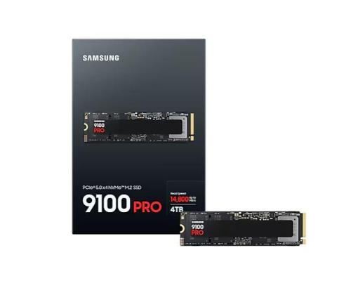 SSD SAMSUNG 9100 PRO 4TB M.2 PCIe Gen5 NVMe TLC Kirjoitusnopeus 13400 Mt/s Lukunopeus 14800...