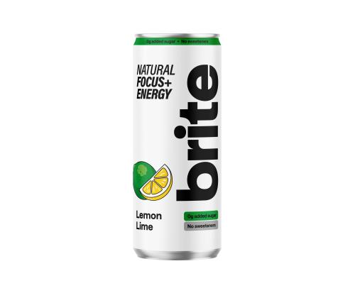 BRITE Luonnollinen energiajuoma sitruunalime 0,33 l (tölkki)