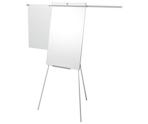 NOBO Impression Pro -valkotaulu kolmella jalalla 67x1100mm lisäkiskoilla