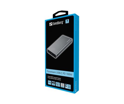 SANDBERG Powerbank USB-C PD 100W 20,000