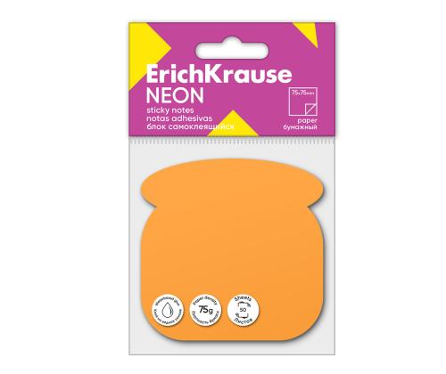 Muistipaperi ERICH KRAUSE Neon, Puhelin, 75х75 mm, 50 arkkia, oranssi