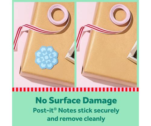 Post-it® Jingle Notes 50 arkkia/lehtiö lumihiutale