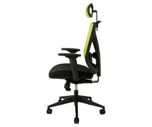 Työtuoli MIKE 64x65xH110-120cm, musta/vihreä