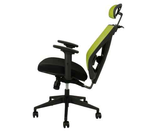 Työtuoli MIKE 64x65xH110-120cm, musta/vihreä