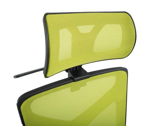 Työtuoli MIKE 64x65xH110-120cm, musta/vihreä