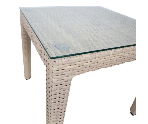 Sivupöytä WICKER 50x50xH45cm, beeþ