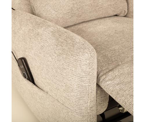 Nojatuoli KATY sähköinen lepotuoli hierontatoiminnolla 78x97xH100cm, beige