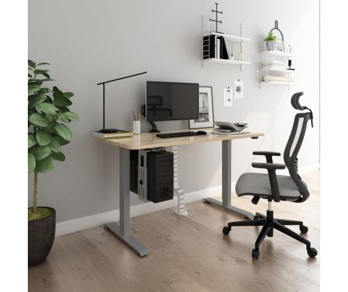 Pöytäjalka ERGO 1 -moottorilla, hopeanharmaa