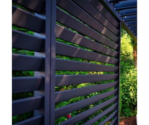 Säleseinä katos MIRADOR 93x235cm, tummanharmaa