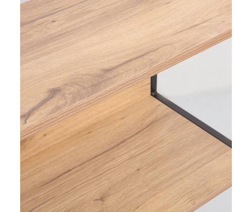 Hylly DIMITRA 40x40xK124cm, maalaismainen/musta viimeistely