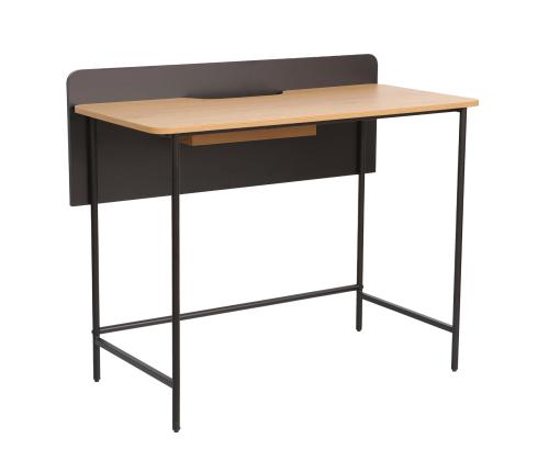 Työpöytä HARPER 100x49,5xH85cm, saarni/musta