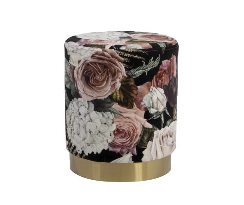 Tambour LA PERLA, D35xH42cm, päällismateriaali: samettikangas, väri: lila