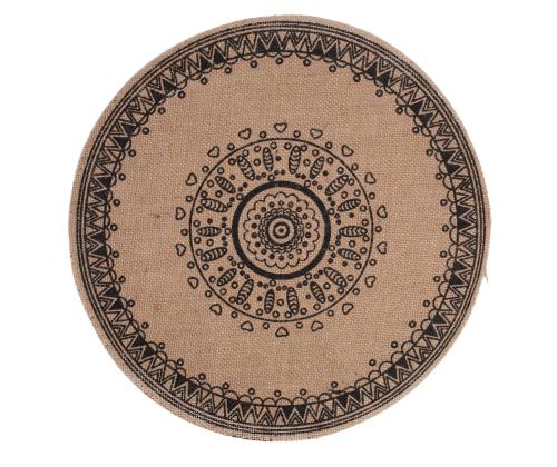 Pöytämatto SOL, musta kuvio, sekoitus