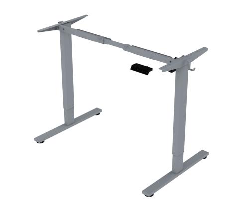 Työpöytä ERGO FIT 1-moottori 120x68xH71,5-116cm, valkoinen/harmaa harmaa