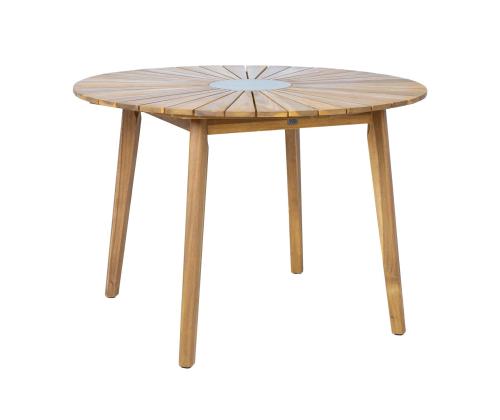 Puutarhakalustesarja FLORIDA pöytä ja 4 tuolia, harmaa