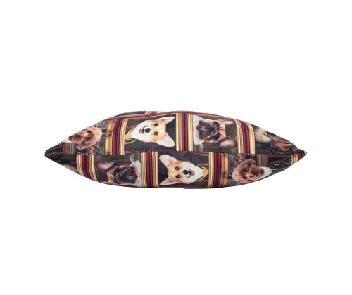 Tyyny HOLLY 45x45cm, lukolla, koirat kehyksessä, 100% puuvillaa, kangas 438