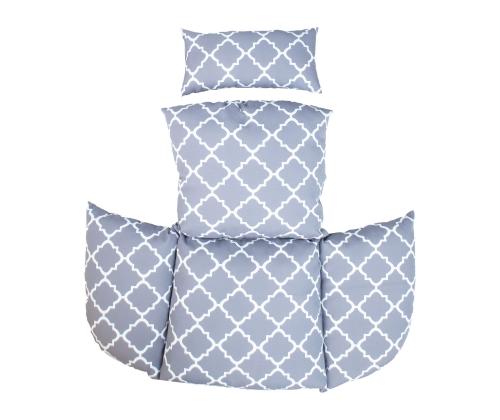 Riippumatto tyyny DROPLET harmaa rombi, kangas 469