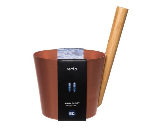 Saunakibu RENTO COPPER, 5L, alumiini/bambu