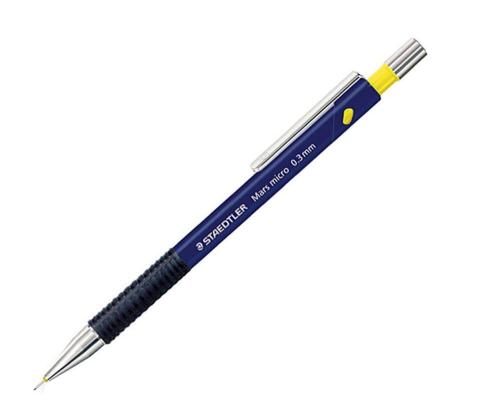Mekaaninen tavallinen lyijykynä STAEDTLER 775 0,3mm, metallinen taskupidike